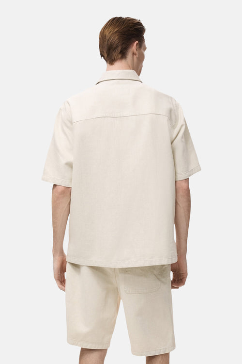 Chemise en jeans Écru - MANGO