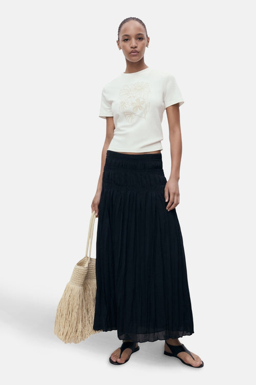 T-shirt met korte mouwen - ecru