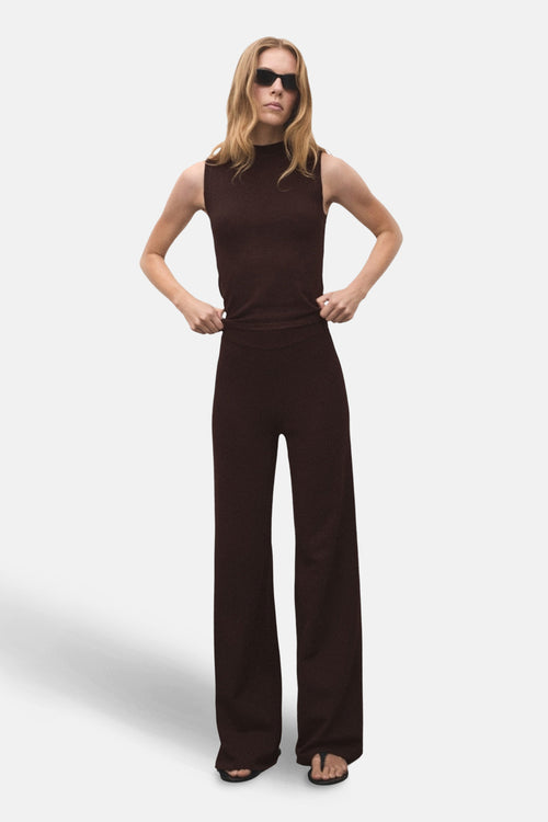 Top (sans manches) brun - MANGO