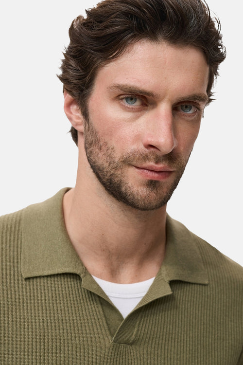 Pull met ronde hals - khaki