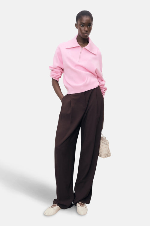 Pull met rolkraag - roze