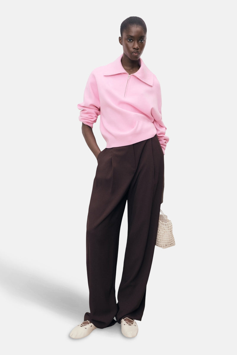 Pull met rolkraag - roze