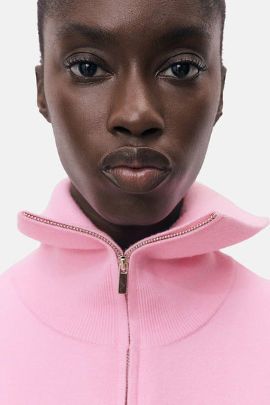 Pull met rolkraag - roze