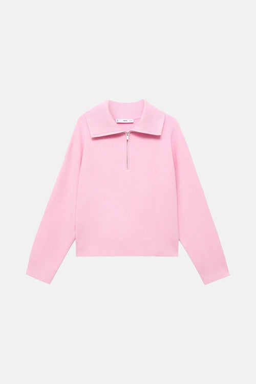 Pull à col roulé - rose