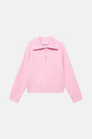 Pull à col roulé - rose