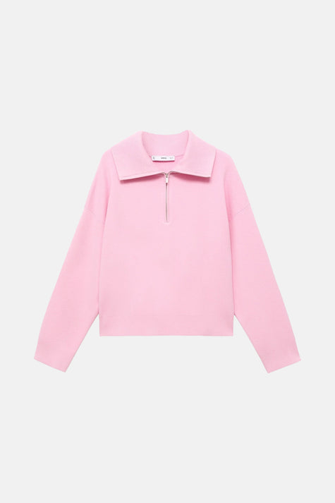 Pull à col roulé - rose