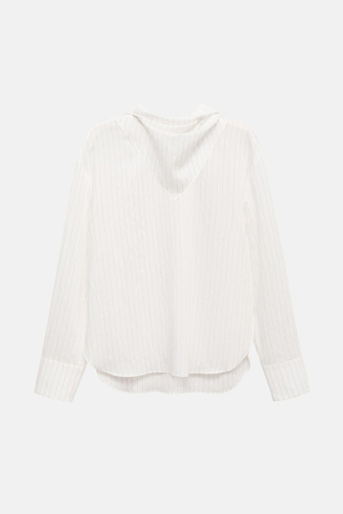 Blouse à manches longues - blanc