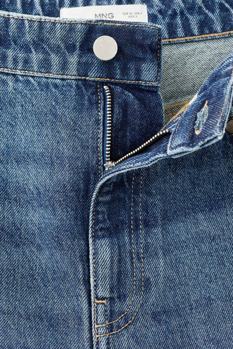 JEANS STUDS - dark blue denim