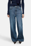 JEANS STUDS - dark blue denim