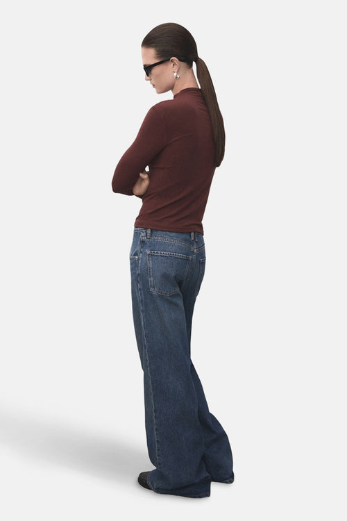 T-shirt met lange mouwen - bruin