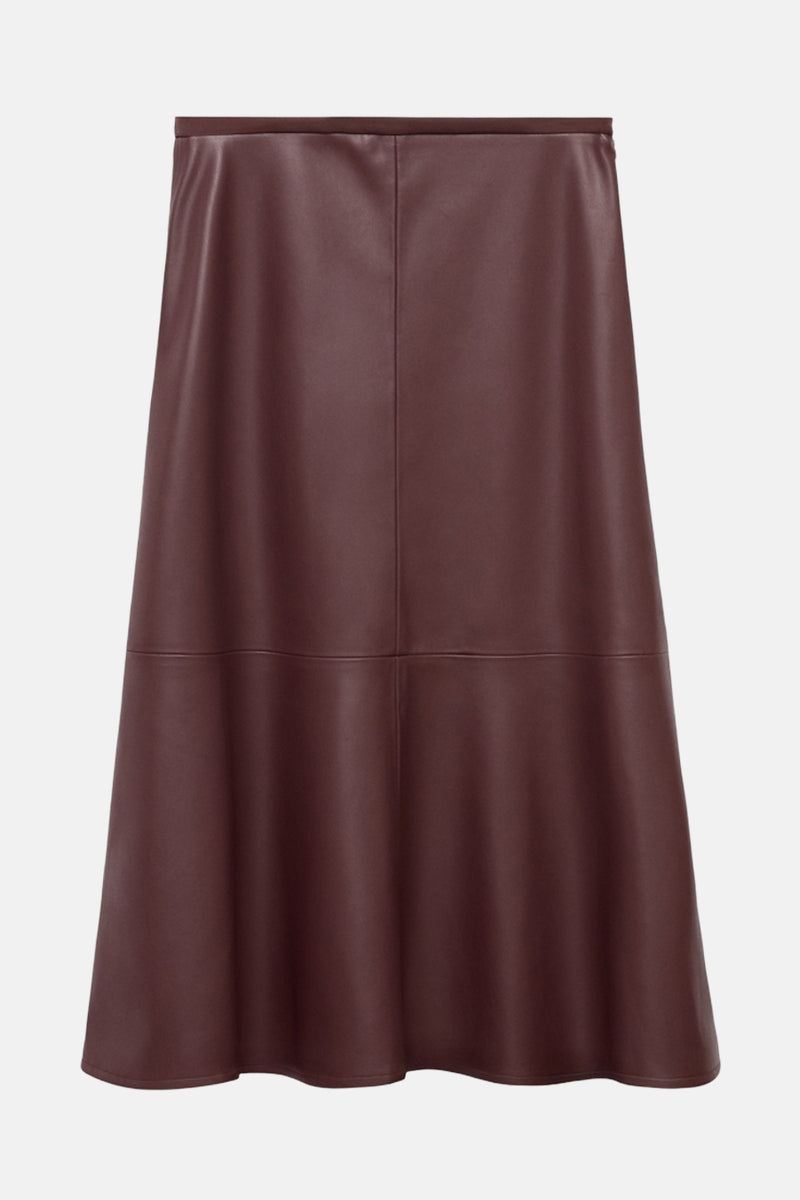 Rok (lang) bordeaux - MANGO