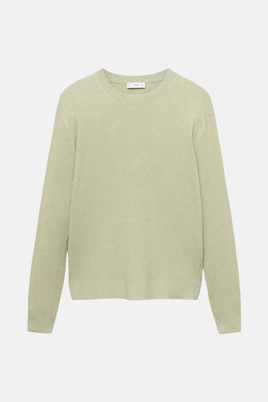 Pull met ronde hals - groen