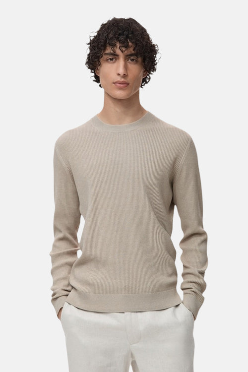 Trui met ronde hals Beige - MANGO
