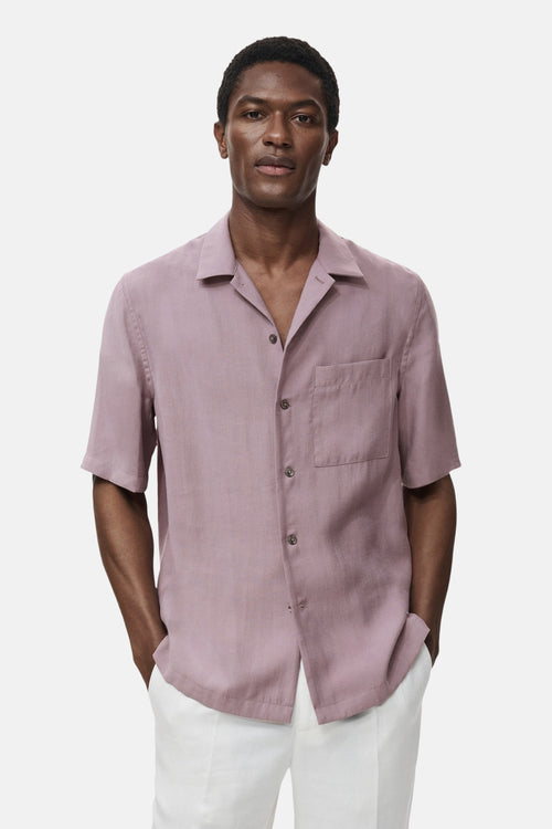 Hemd met korte mouwen - paars