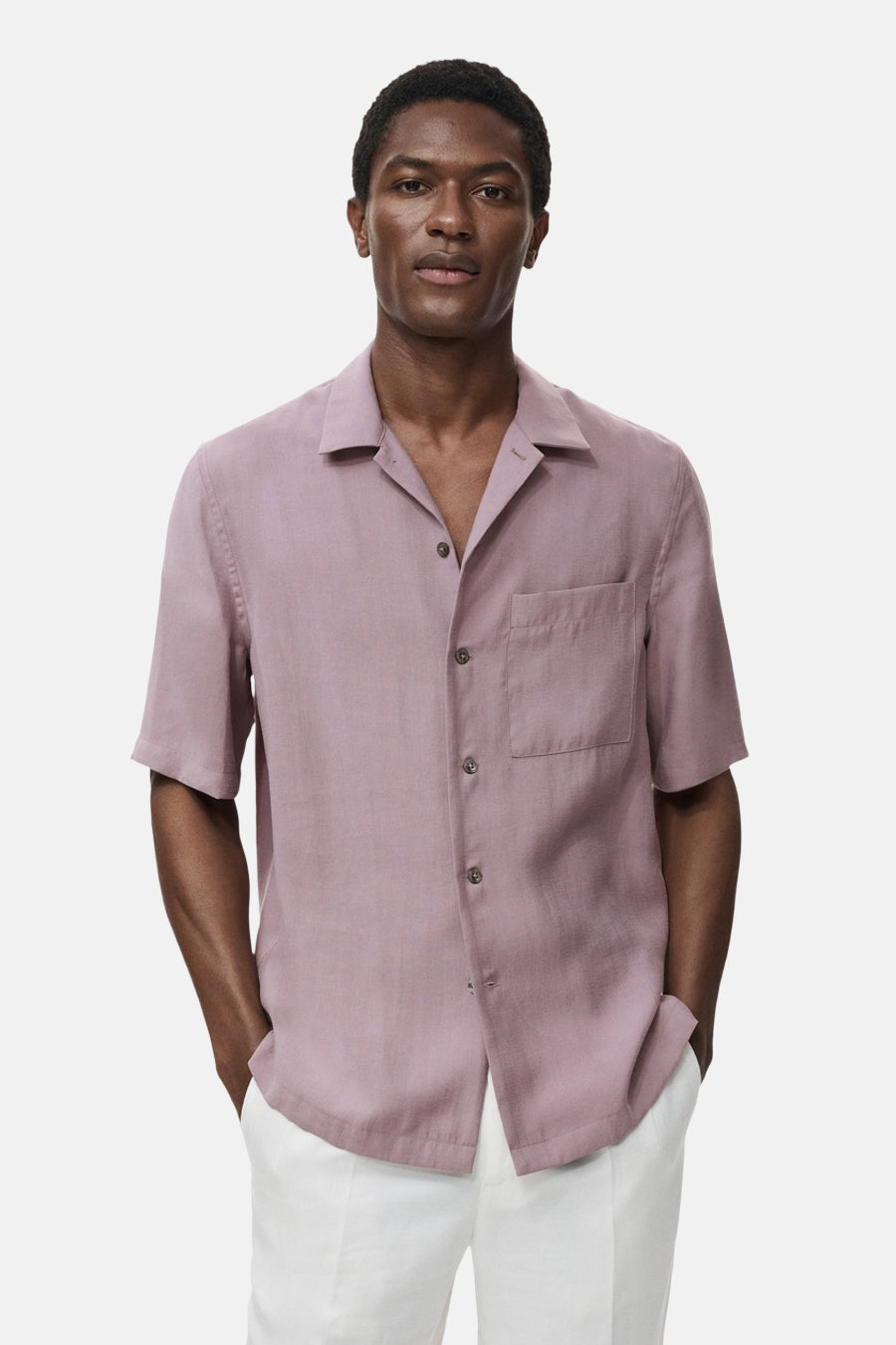 Hemd met korte mouwen - paars