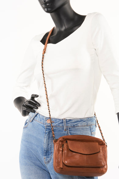 PCNAINA LEATHER CROSS BODY FC NOOS