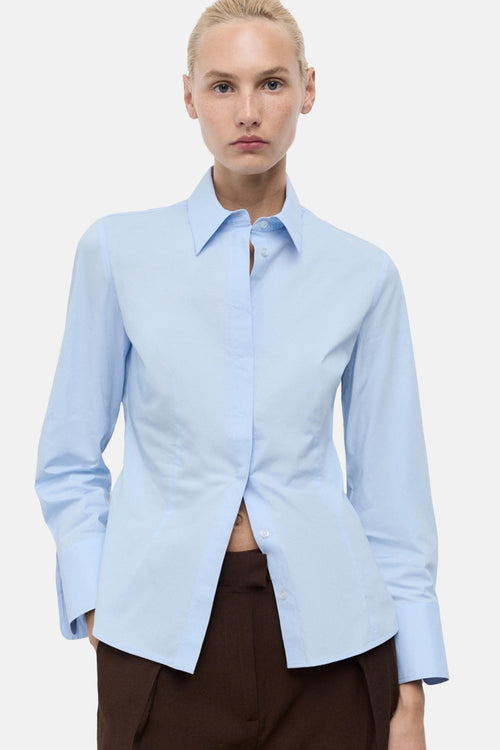 Hemd met lange mouwen - blauw