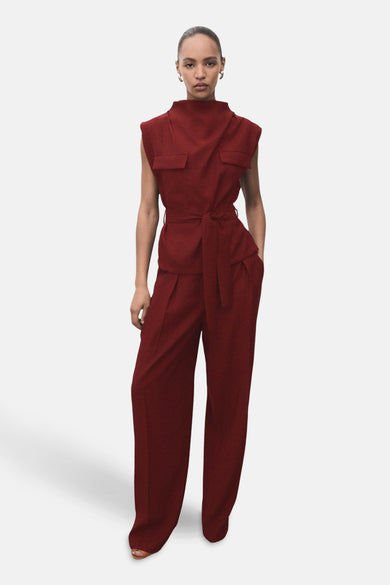 Blouse (zonder mouwen) Bordeaux - MANGO