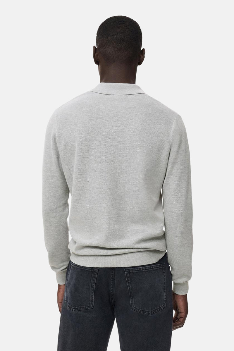 Pull met ronde hals - grijs