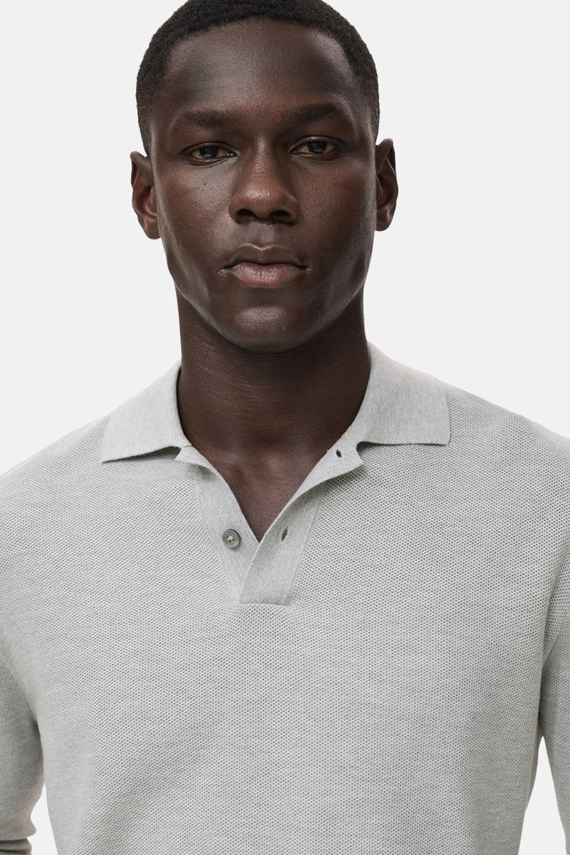 Pull met ronde hals - grijs