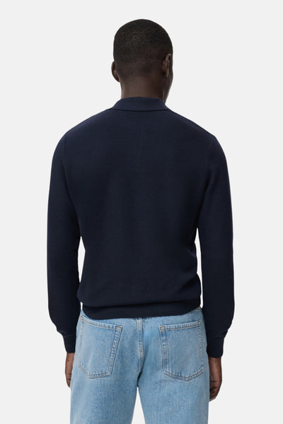 Pull met ronde hals - blauw