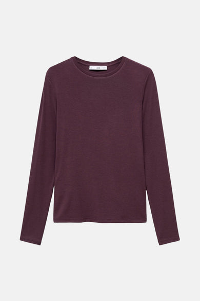 T-shirt met lange mouwen - bordeaux