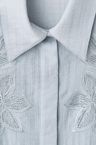 Hemd met lange mouwen - blauw