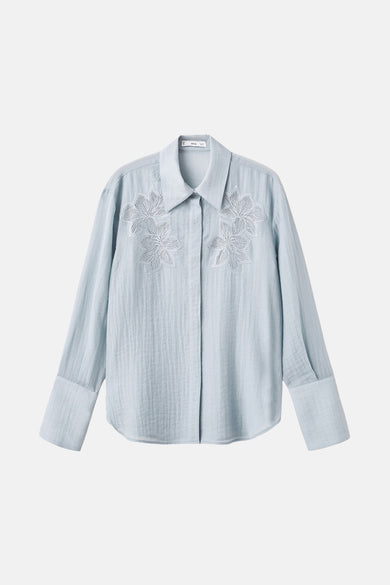 Hemd met lange mouwen - blauw