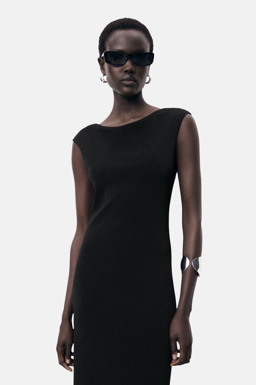 Robe  Noir - MANGO