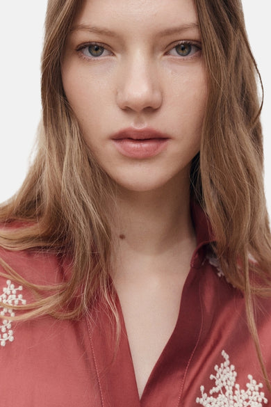 Hemd met lange mouwen - Bruin