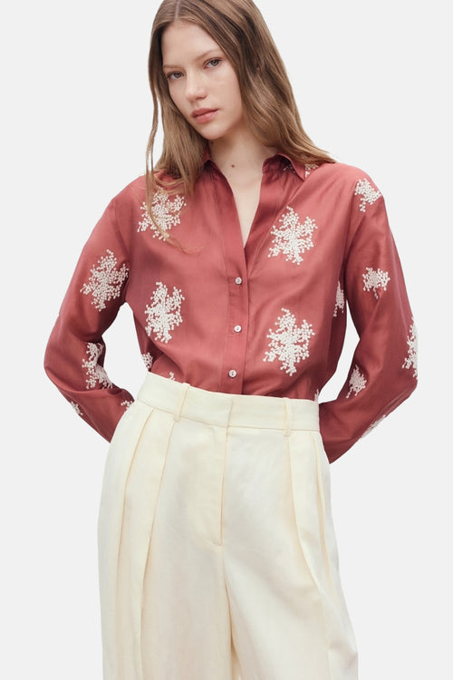 Hemd met lange mouwen - Bruin