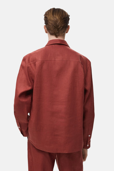 Hemd met lange mouwen - rood