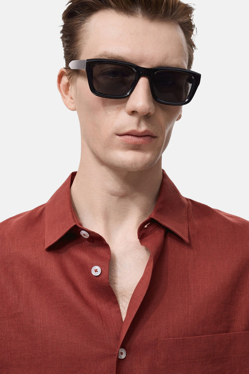 Hemd met lange mouwen - rood