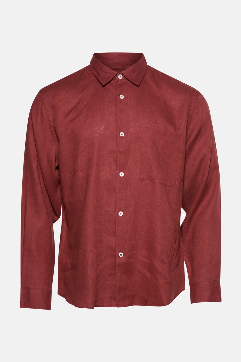 Chemise (manches longues) Rouge - MANGO