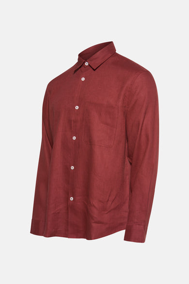 Hemd met lange mouwen - rood