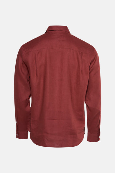 Hemd met lange mouwen - rood