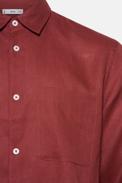 Hemd met lange mouwen - rood