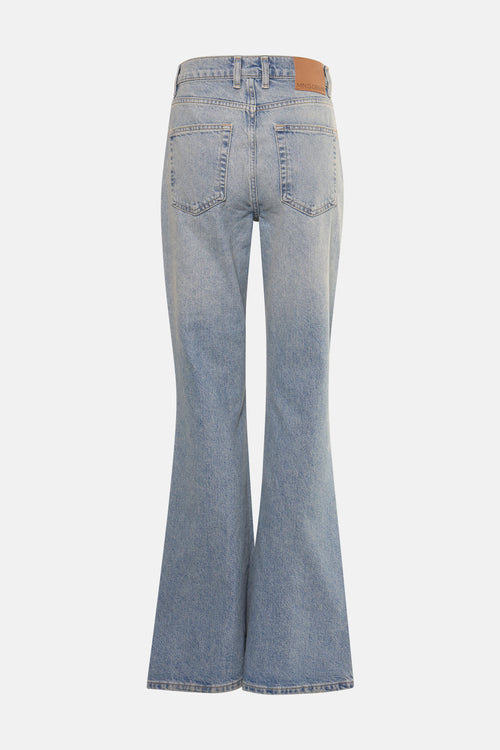 Jeans flared LIGHT BLUE DENIM - MANGO