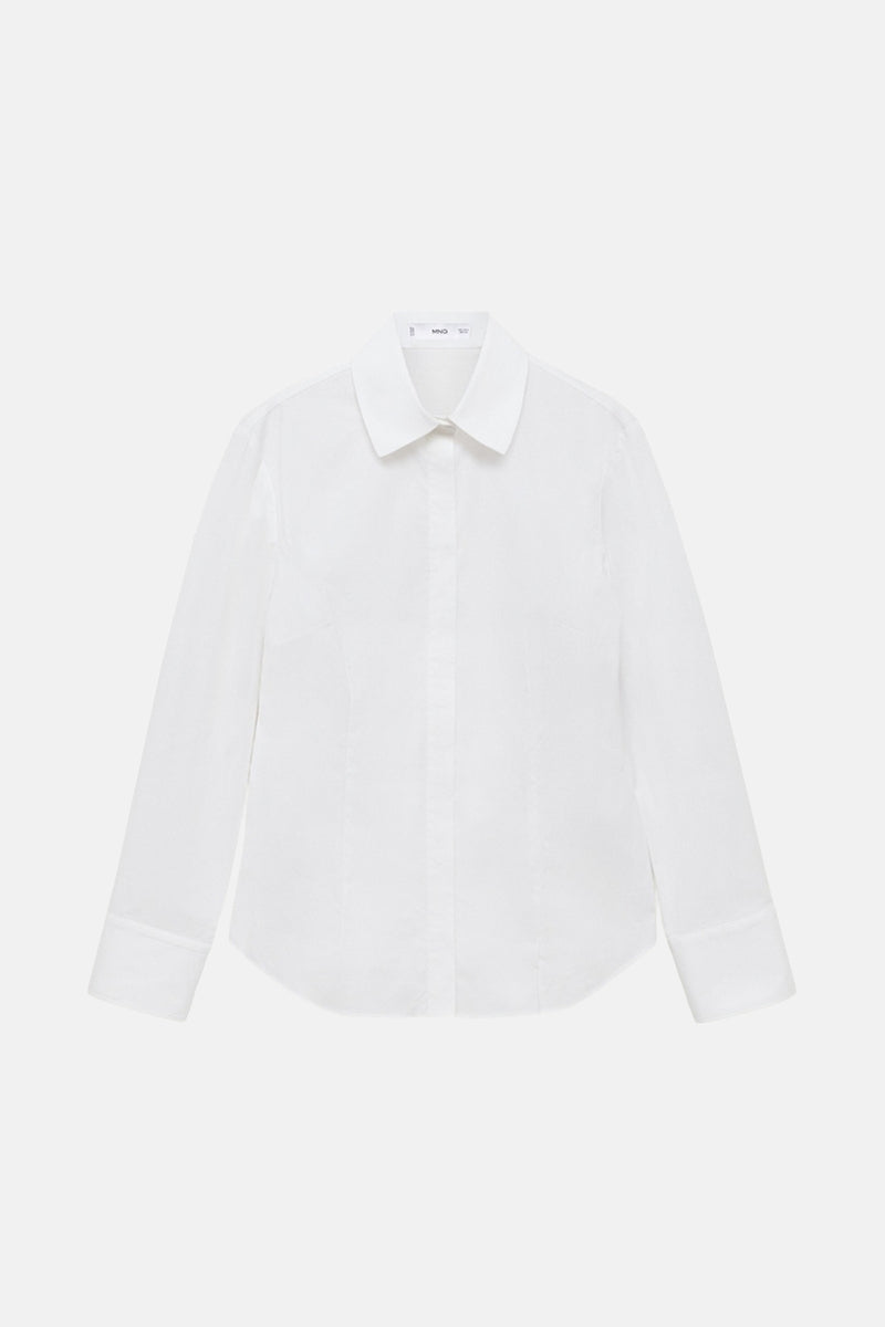 Chemisier (manches longues) Blanc - MANGO