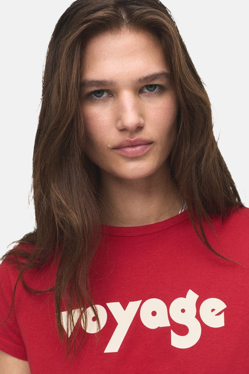 T-shirt à manches courtes - Rouge