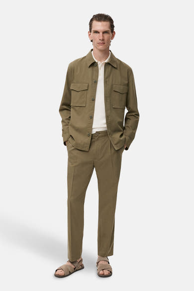 Hemd (lange mouwen) khaki - MANGO
