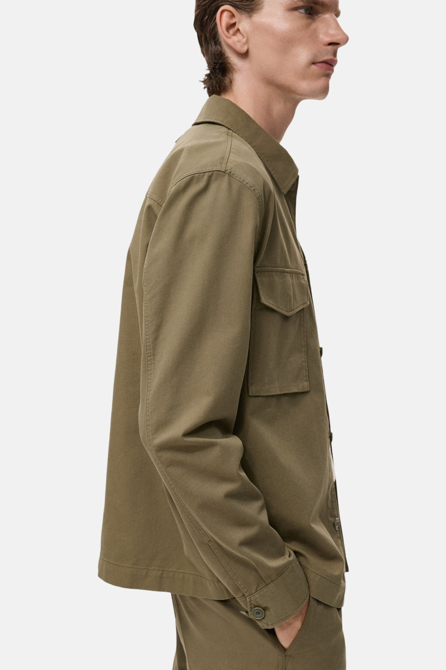 Hemd (lange mouwen) khaki - MANGO