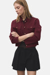 Cardigan Bordeaux - MANGO