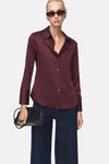Hemd met lange mouwen - bordeaux