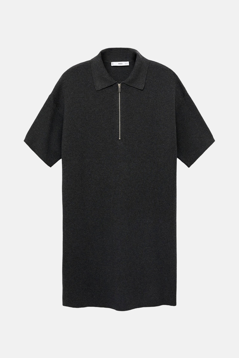 Kleedje met korte mouwen - grijs