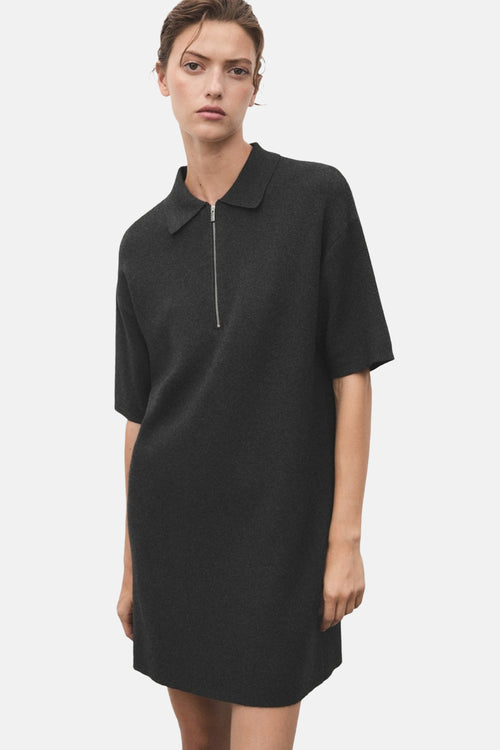 Kleedje met korte mouwen - grijs