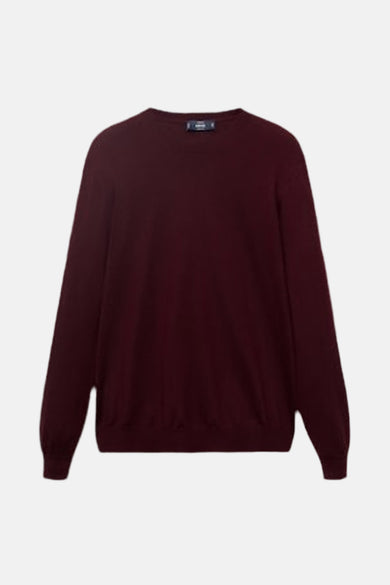 Pull à col rond - bordeaux