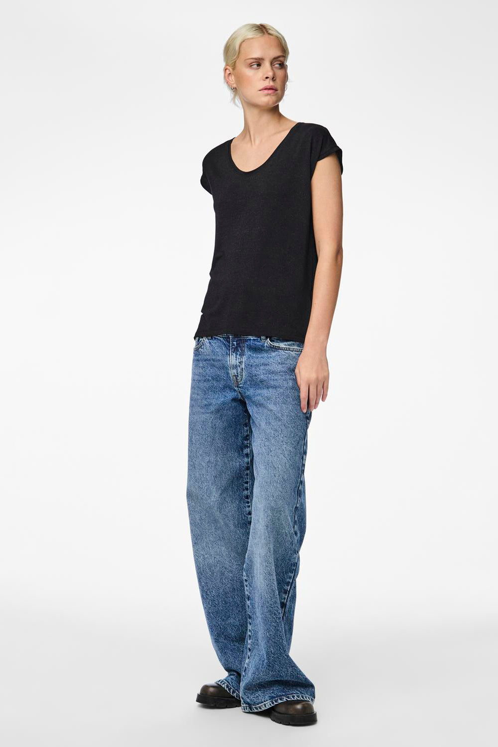 T-shirt (korte mouwen) Zwart - PIECES®