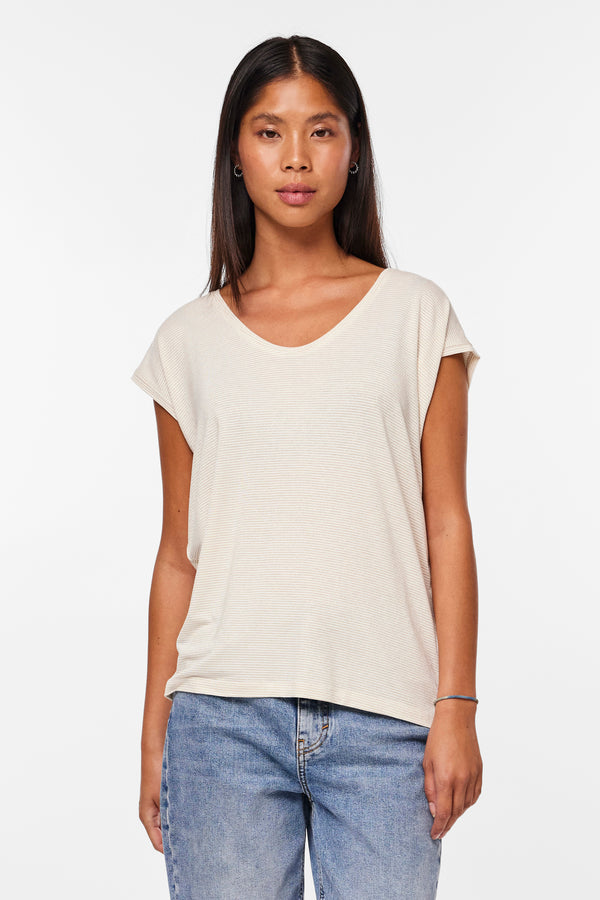 T-shirt (korte mouwen) Wit - PIECES®