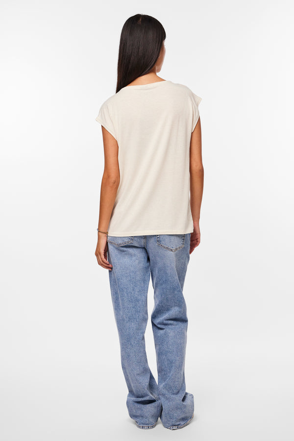 T-shirt (korte mouwen) Wit - PIECES®
